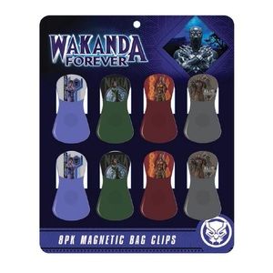🆕 8 Pk Wakanda Forever Magnetic Bag Clip